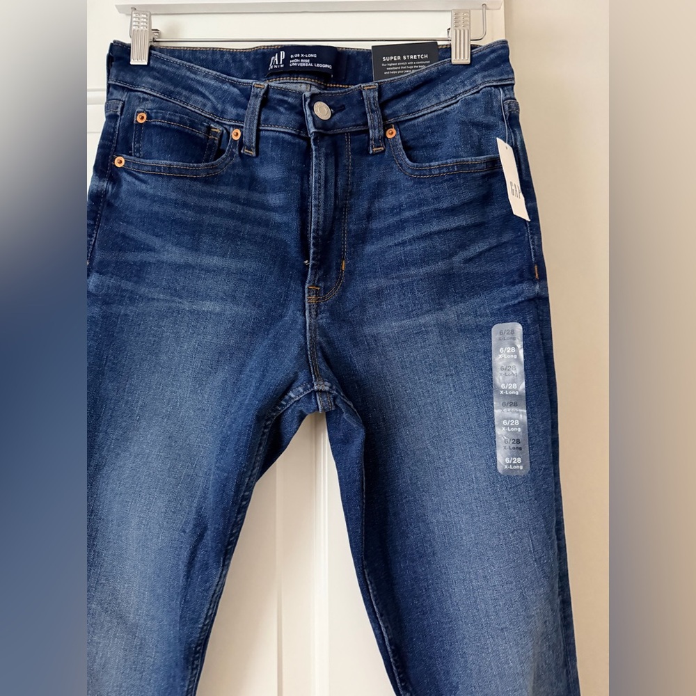 GAP Dark Blue High Rise Universal Leggings - Picture 3 of 5